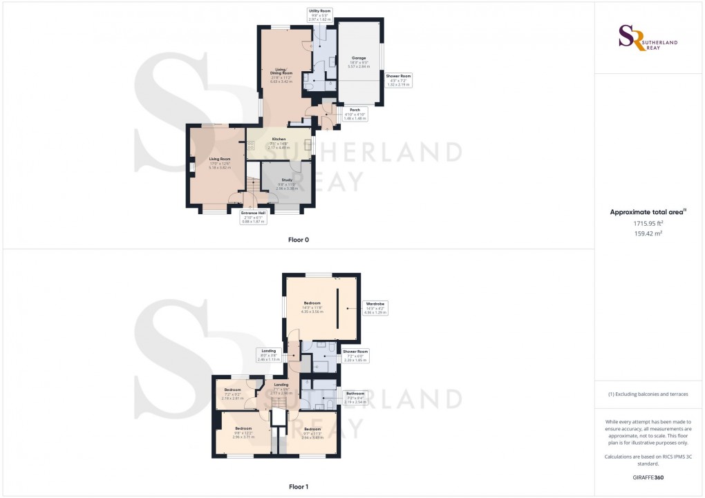 Floorplan for Hallsteads, Dove Holes, SK17