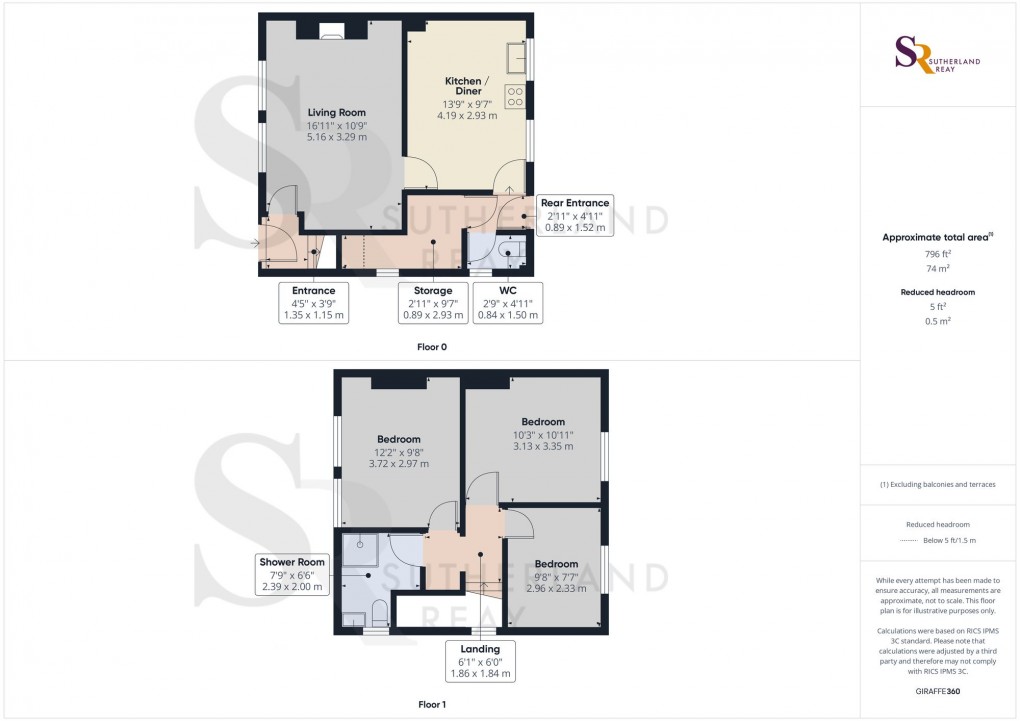 Floorplan for Eccles Terrace, Chinley, SK23