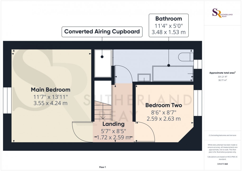 Floorplan for Bridge Street, New Mills, SK22