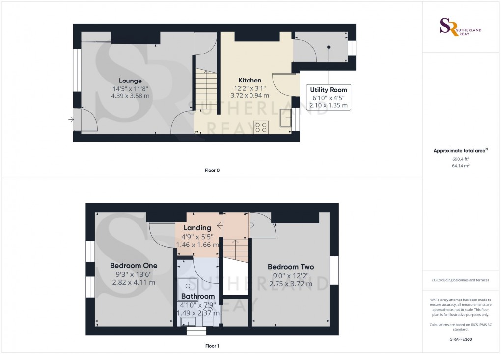 Floorplan for Hague Fold, New Mills, SK22
