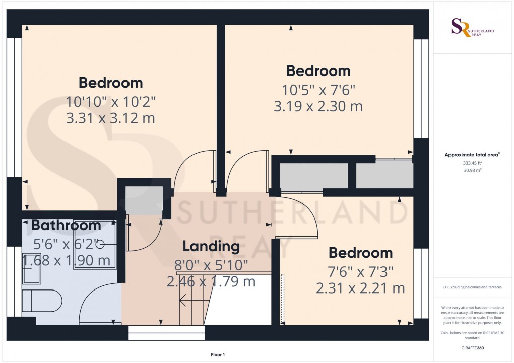 Floorplan for Eaves Knoll Road, New Mills, SK22