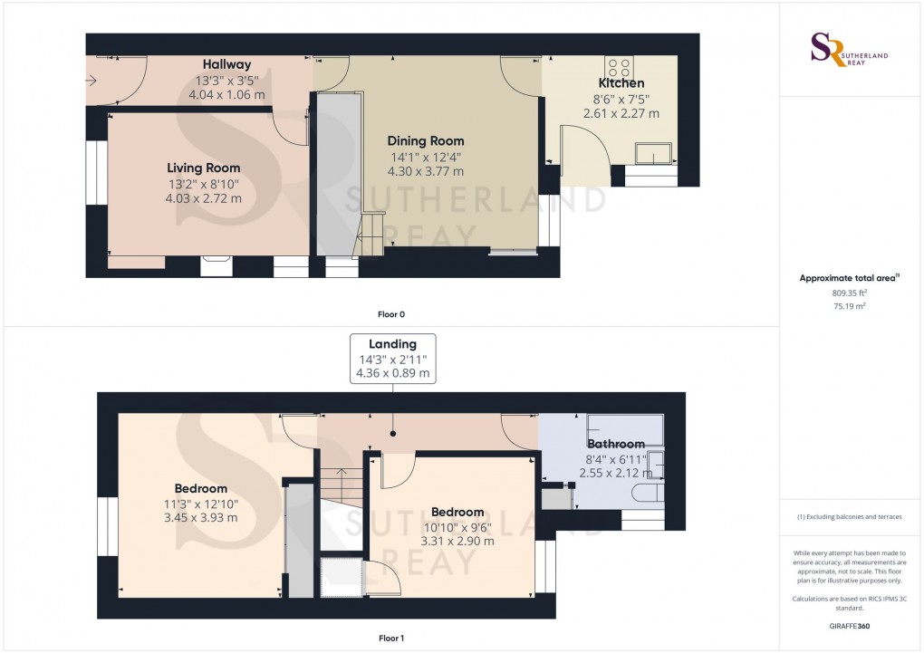 Floorplan for St. Marys Road, New Mills, SK22