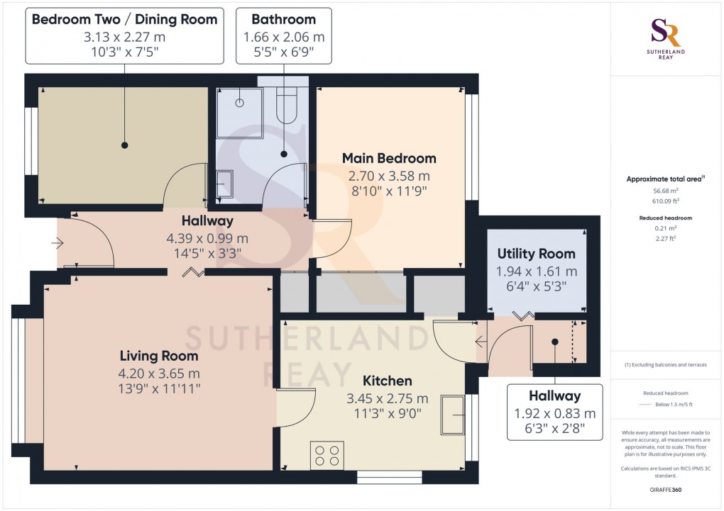 Floorplan for St. Georges Road, New Mills, SK22