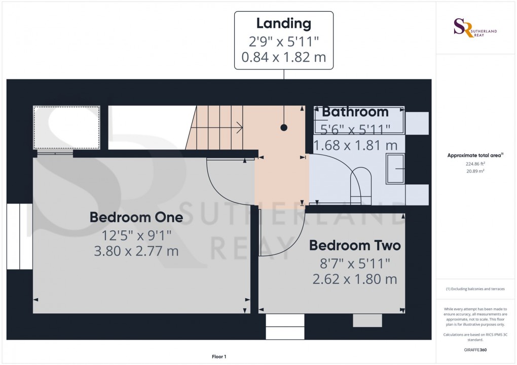 Floorplan for Ravens Leach, Birch Vale, SK22