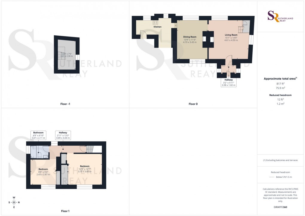 Floorplan for Glossop Road, Little Hayfield, SK22