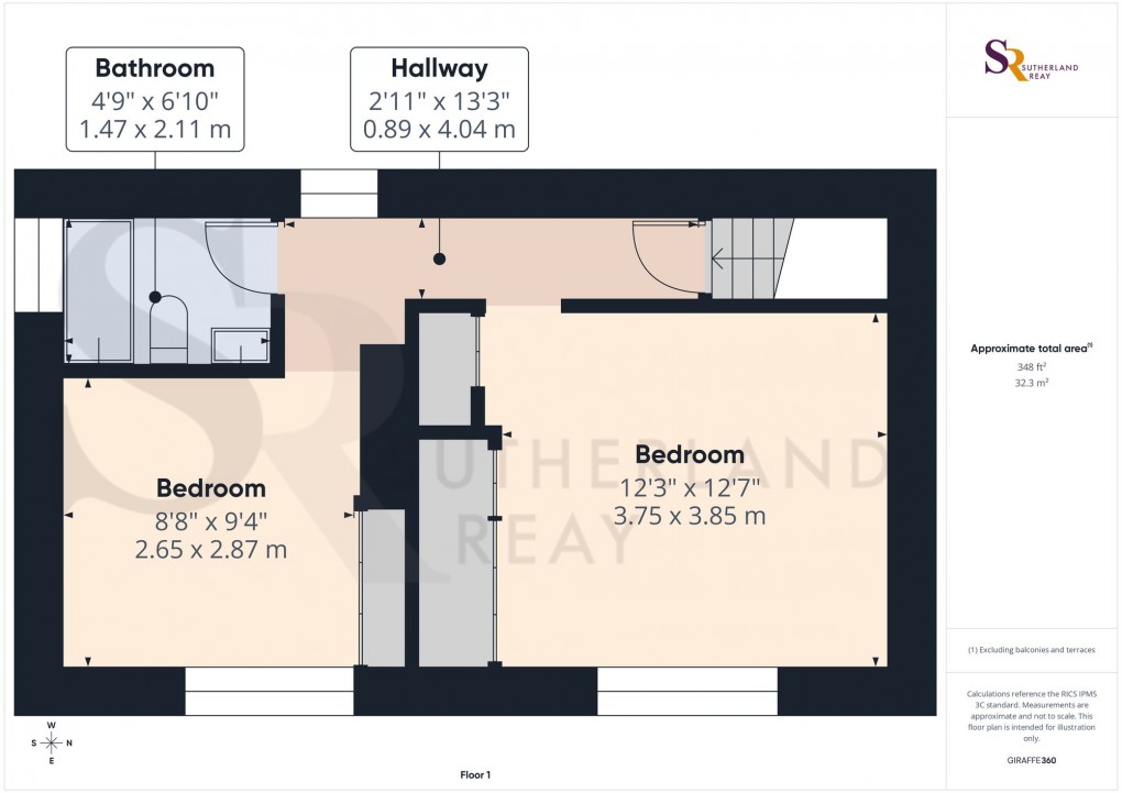 Floorplan for Glossop Road, Little Hayfield, SK22