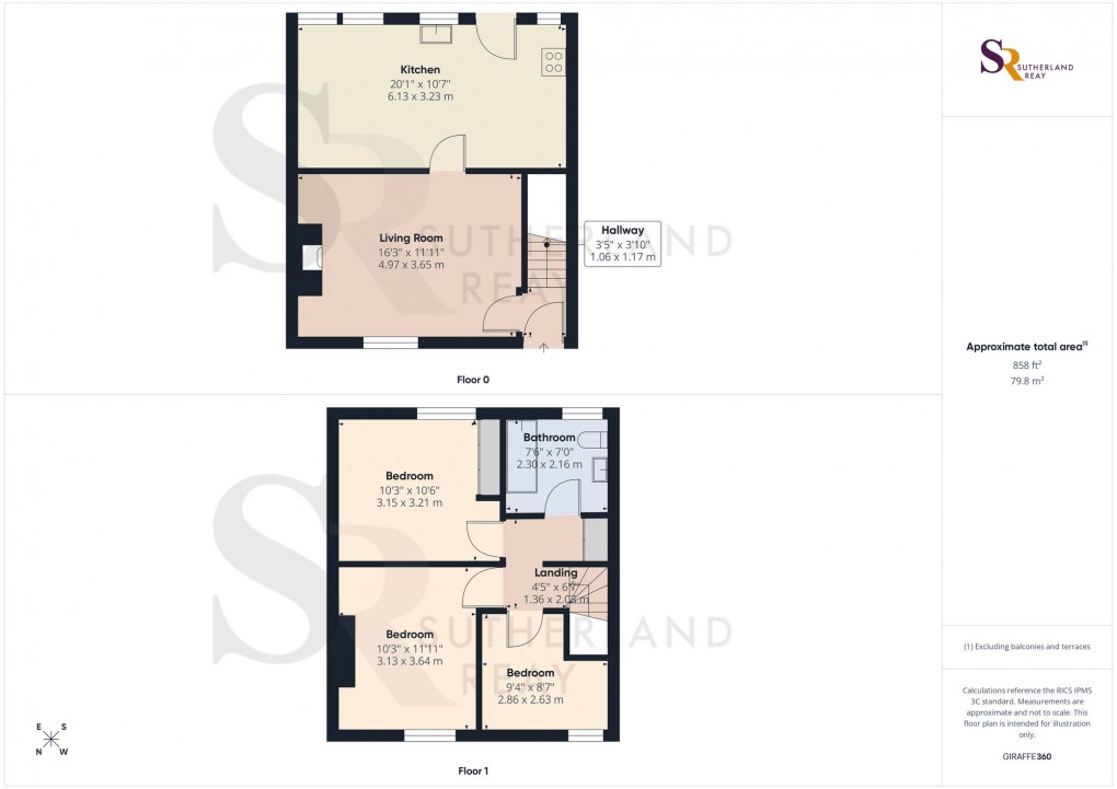 Floorplan for Whitehough, Chinley, SK23
