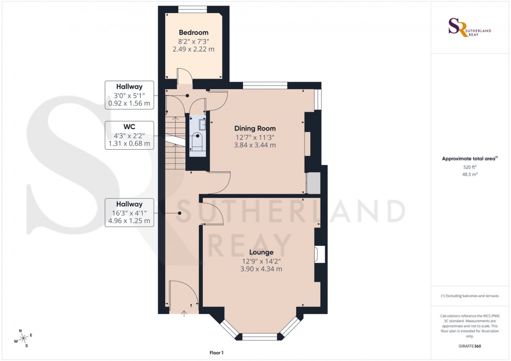 Floorplan for Buxton Road, Disley, SK12