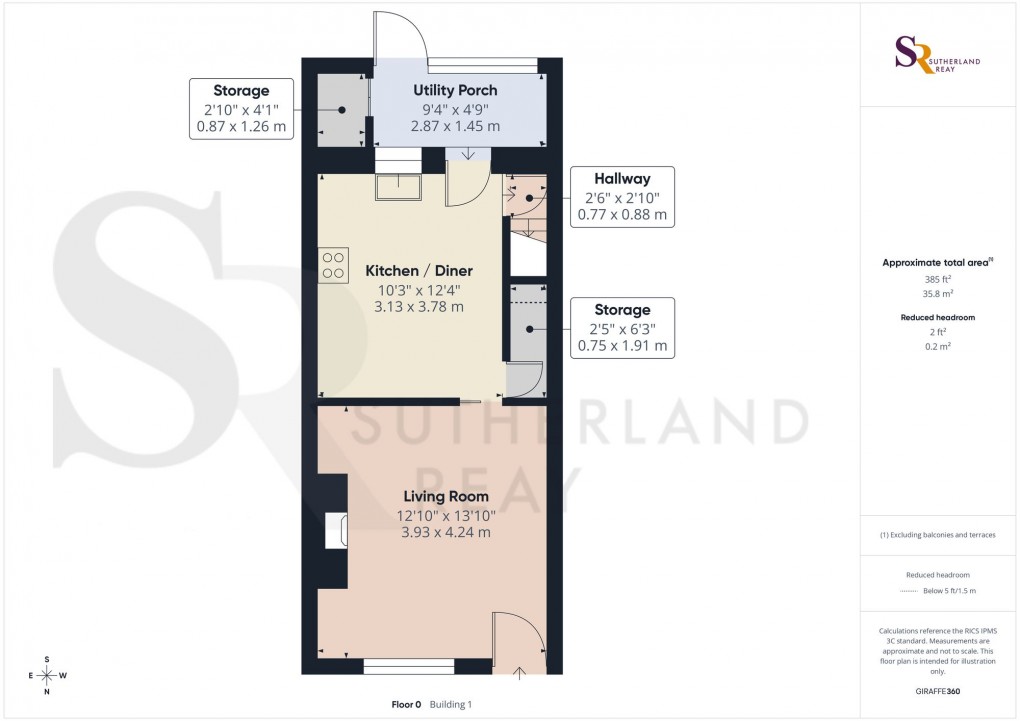 Floorplan for Woodbine Terrace, Chapel-En-Le-Frith, SK23