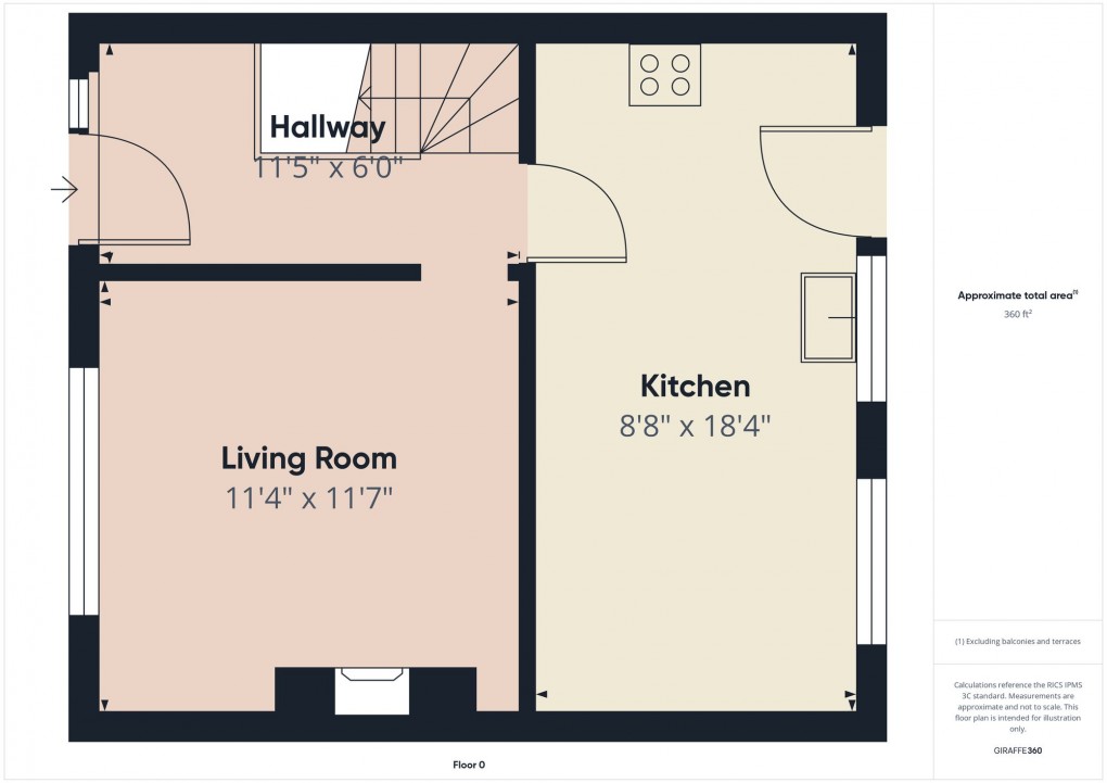 Floorplan for Hayfield Road, New Mills, SK22