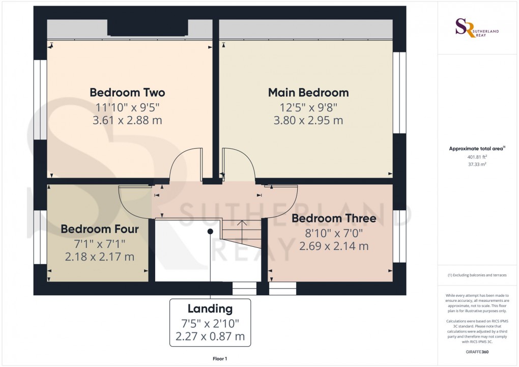 Floorplan for Elm Road South, Stockport, SK3