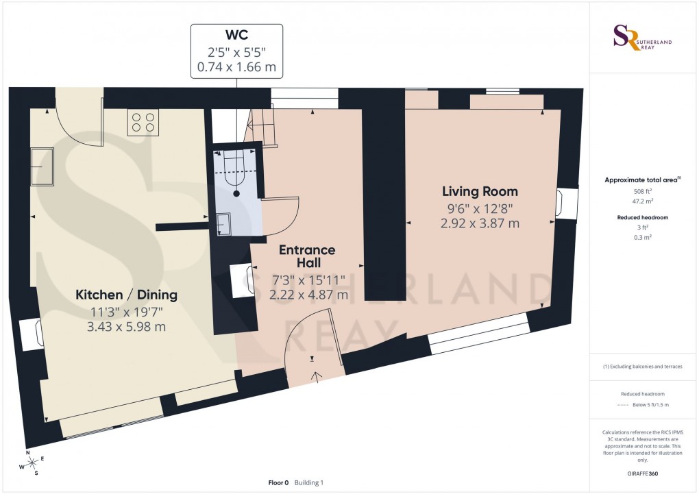 Floorplan for Sparrow Pit, Buxton, SK17