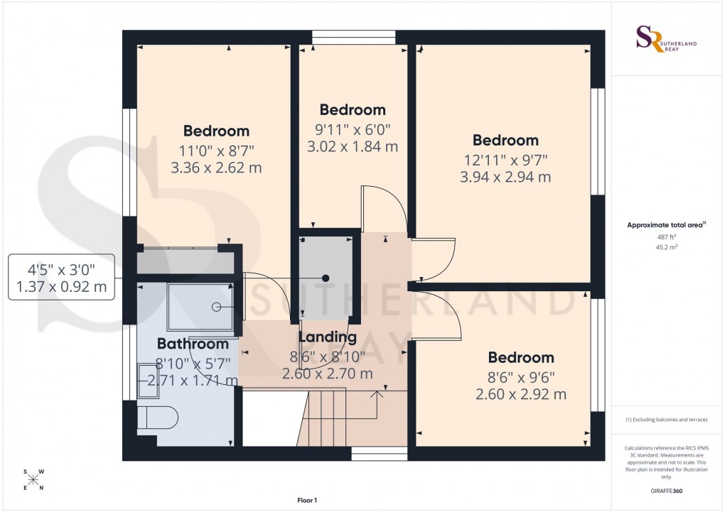 Floorplan for Meadow Close, Whaley Bridge, SK23