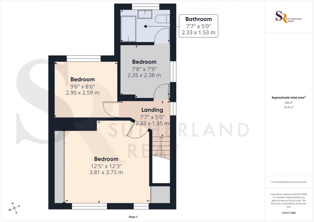 Floorplan for Ash Grove, Chinley, SK23