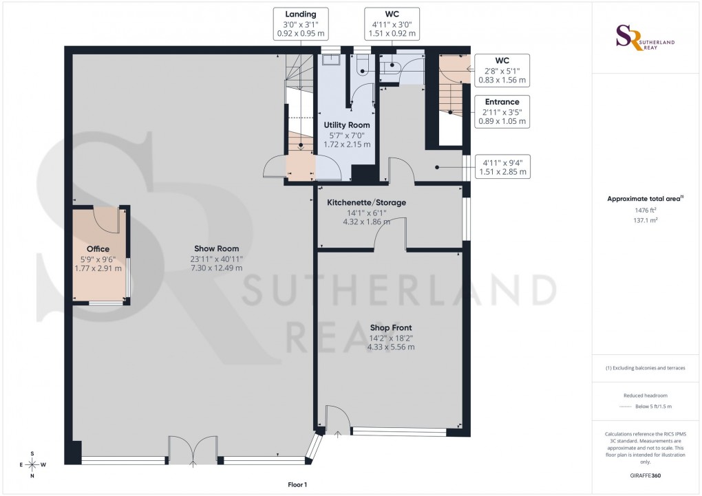 Floorplan for Lower Lane, Chinley, SK23