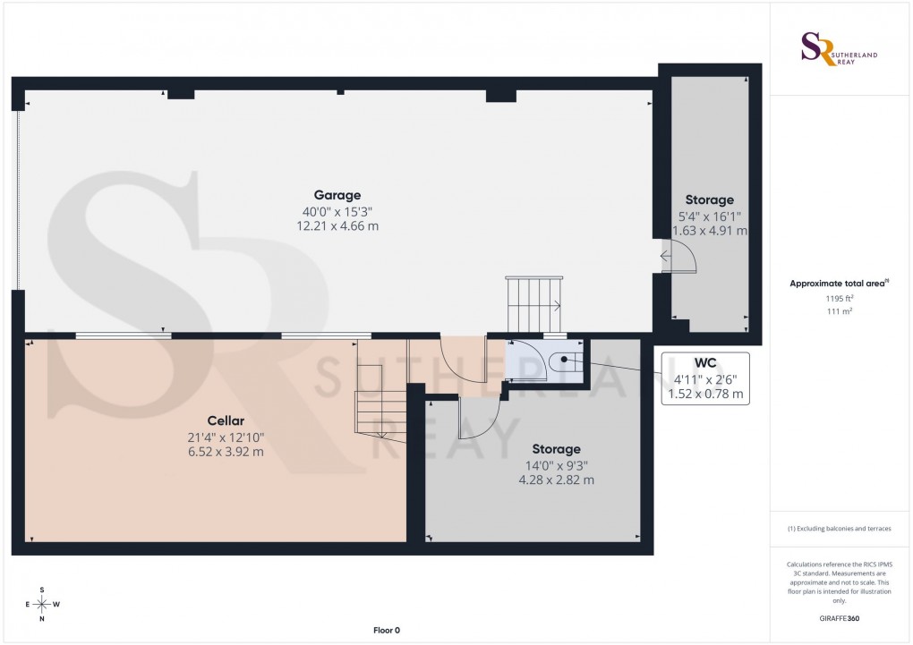 Floorplan for Lower Lane, Chinley, SK23