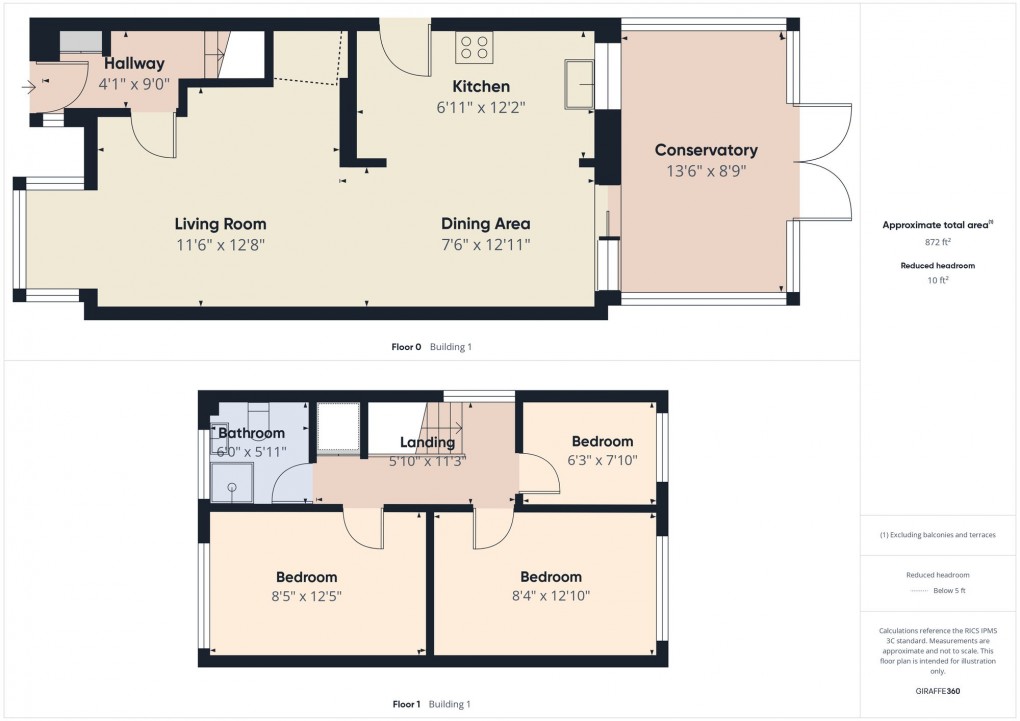 Floorplan for Grange Park Avenue, Chapel-En-Le-Frith, SK23