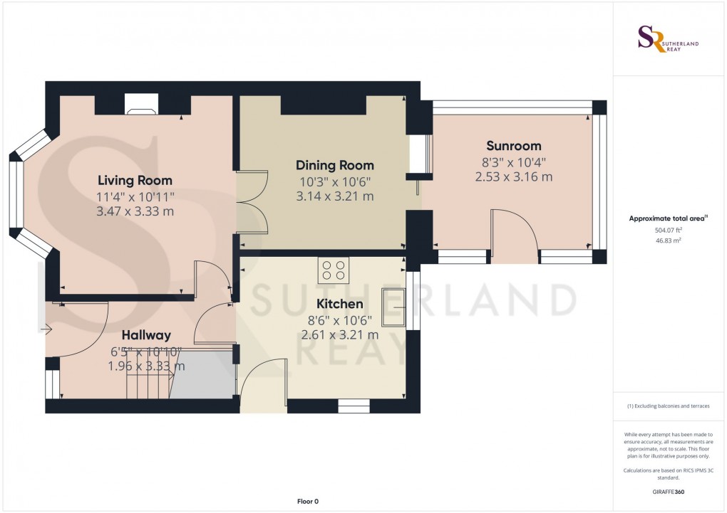 Floorplan for Oak Avenue, Disley, SK12
