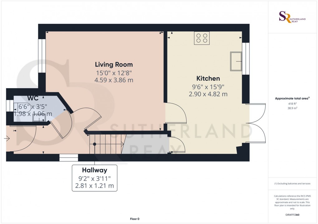 Floorplan for Barnes Street, New Mills, SK22