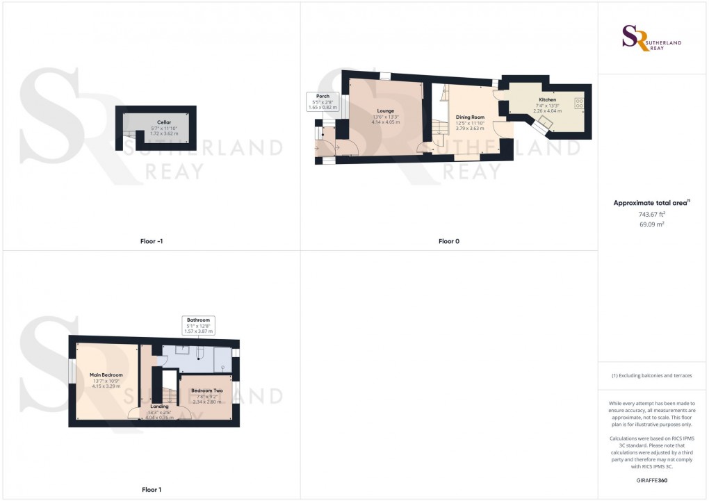 Floorplan for Thornsett, Birch Vale, SK22