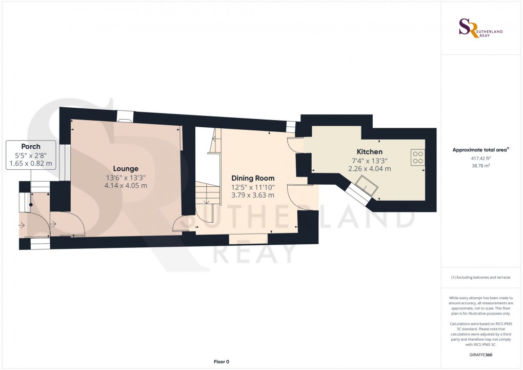 Floorplan for Thornsett, Birch Vale, SK22