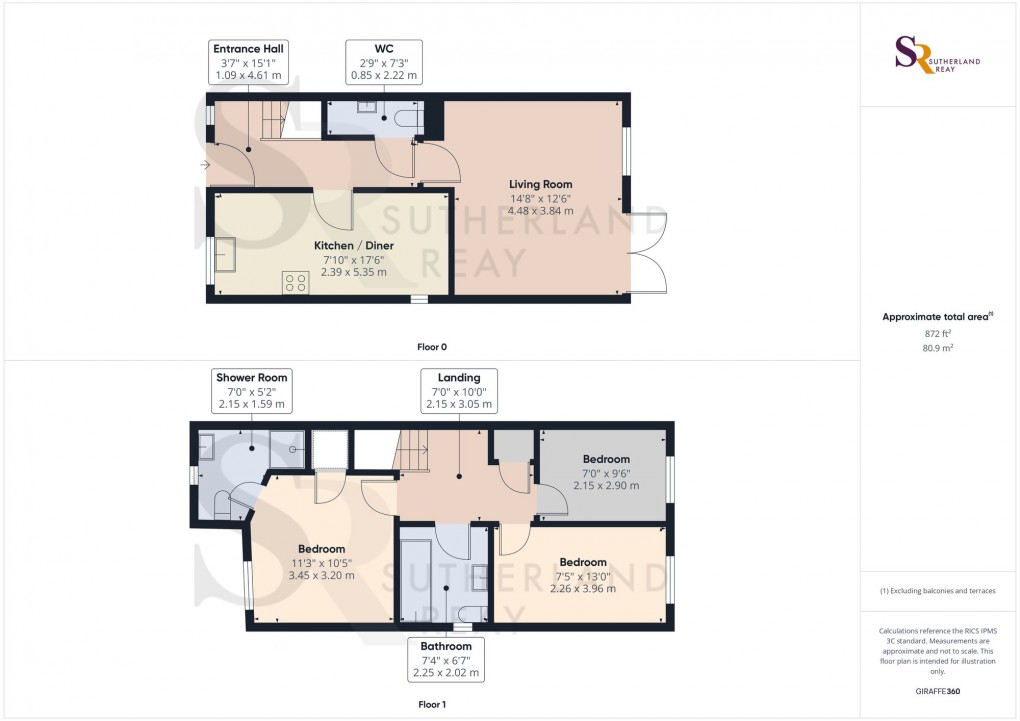 Floorplan for Limestone Court, Dove Holes, SK17