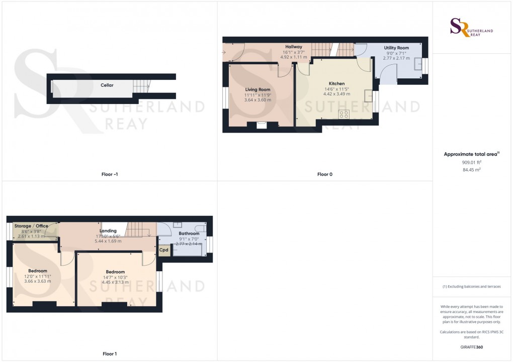 Floorplan for Mellor Road, New Mills, SK22