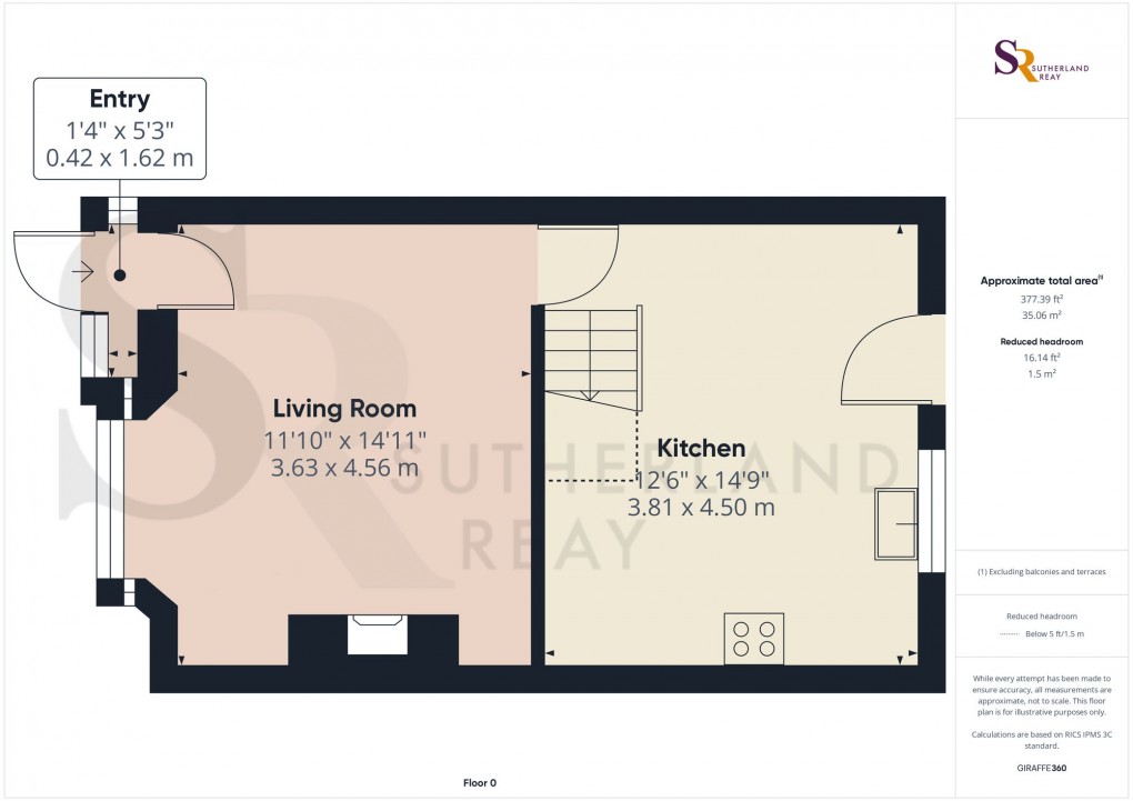 Floorplan for Laneside Road, New Mills, SK22