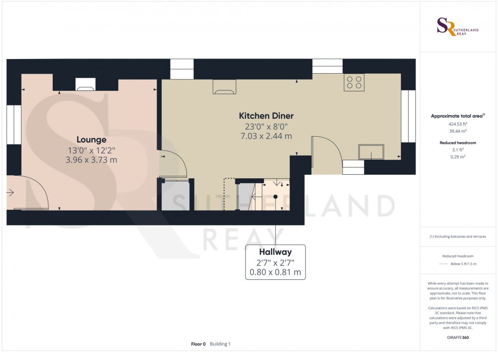 Floorplan for Higher Noon Sun, Birch Vale, SK22