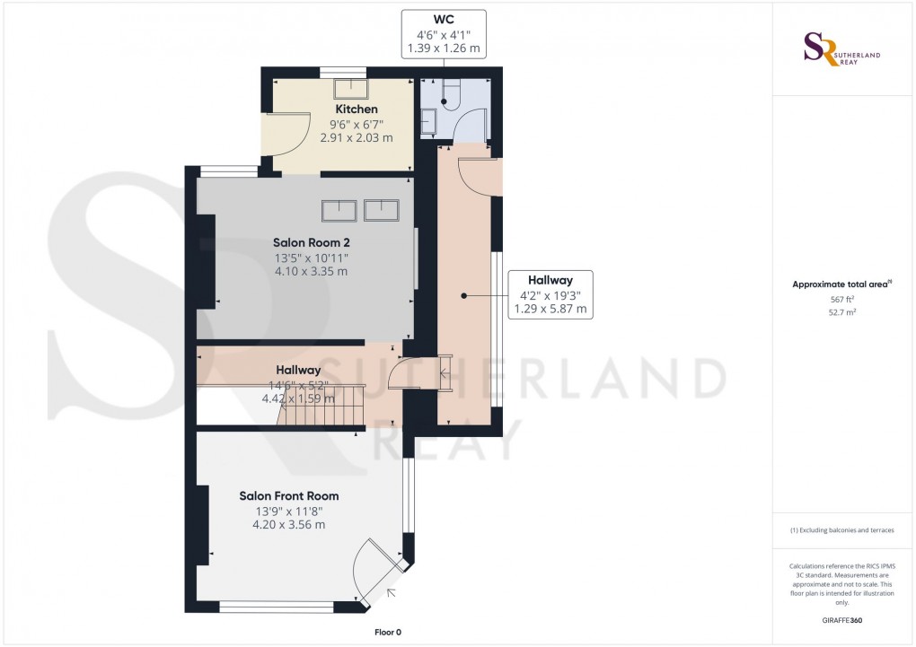 Floorplan for Church Road, New Mills, SK22