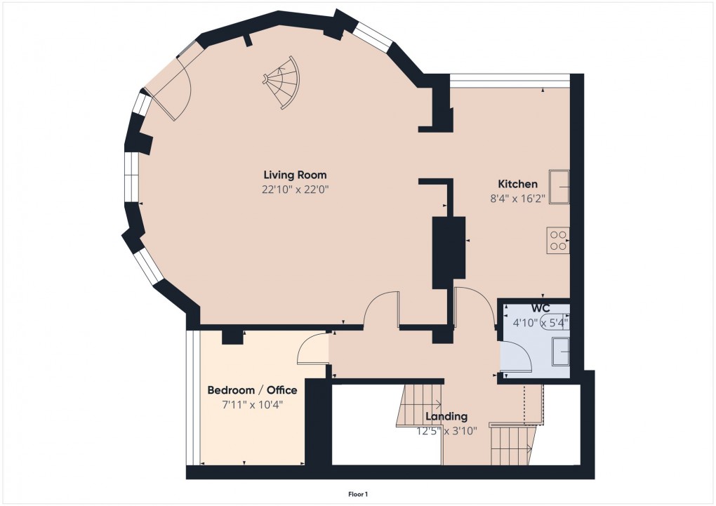 Floorplan for Whitworth Street West, Manchester, M1