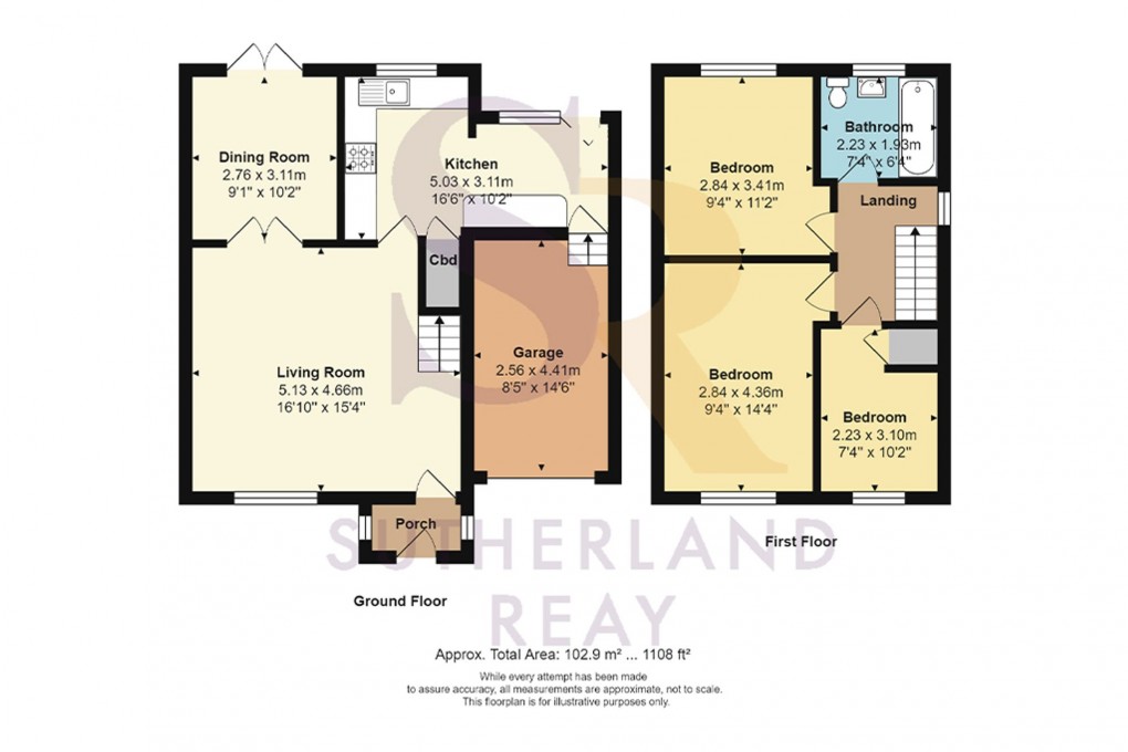 Floorplan for Granby Avenue, Chinley, SK23