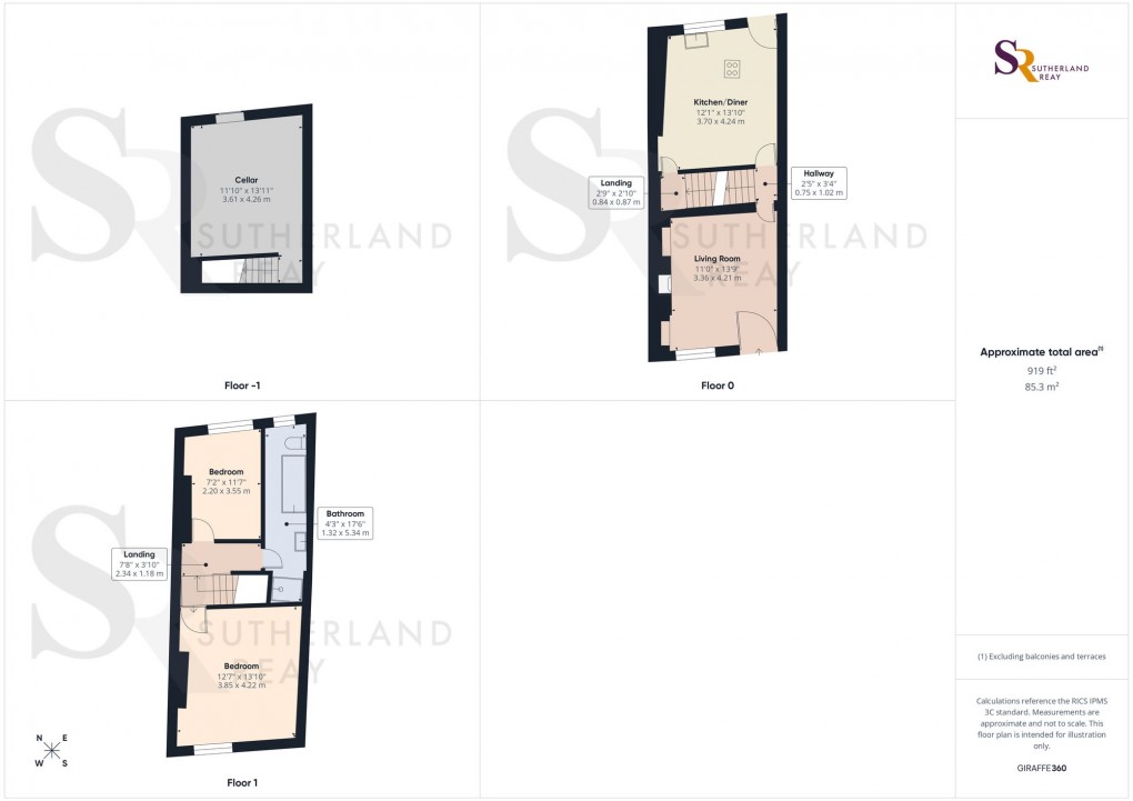 Floorplan for Buxton Road, Furness Vale, SK23