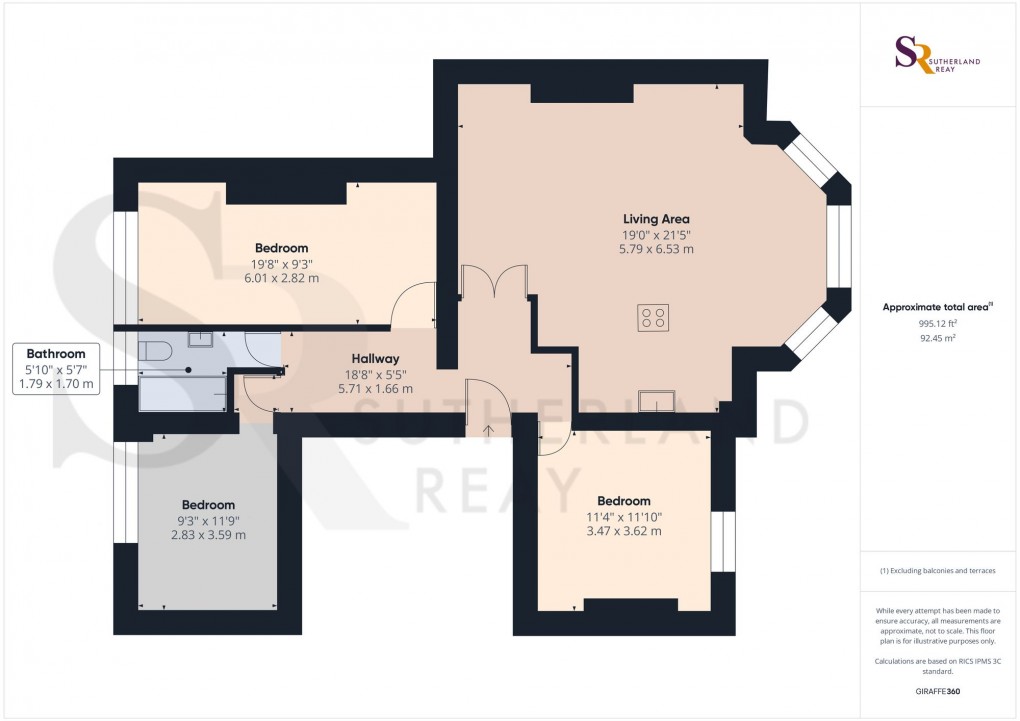 Floorplan for St. James Terrace, Buxton, SK17