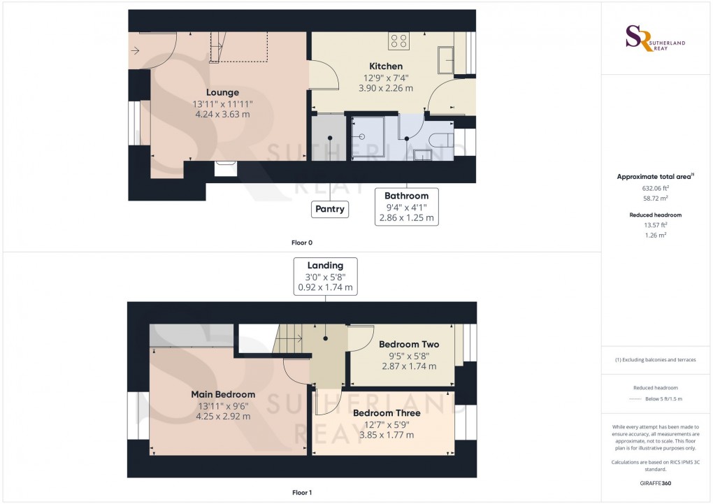 Floorplan for Buxton Road, Furness Vale, SK23