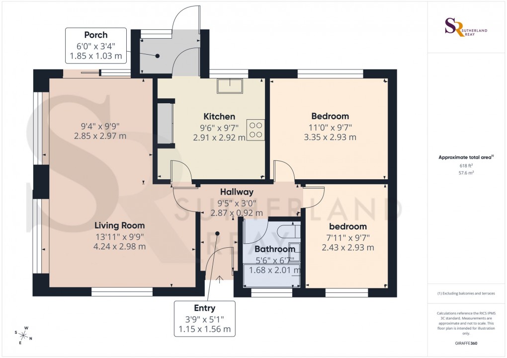 Floorplan for Whaley Bridge, Tunstead Milton, SK23