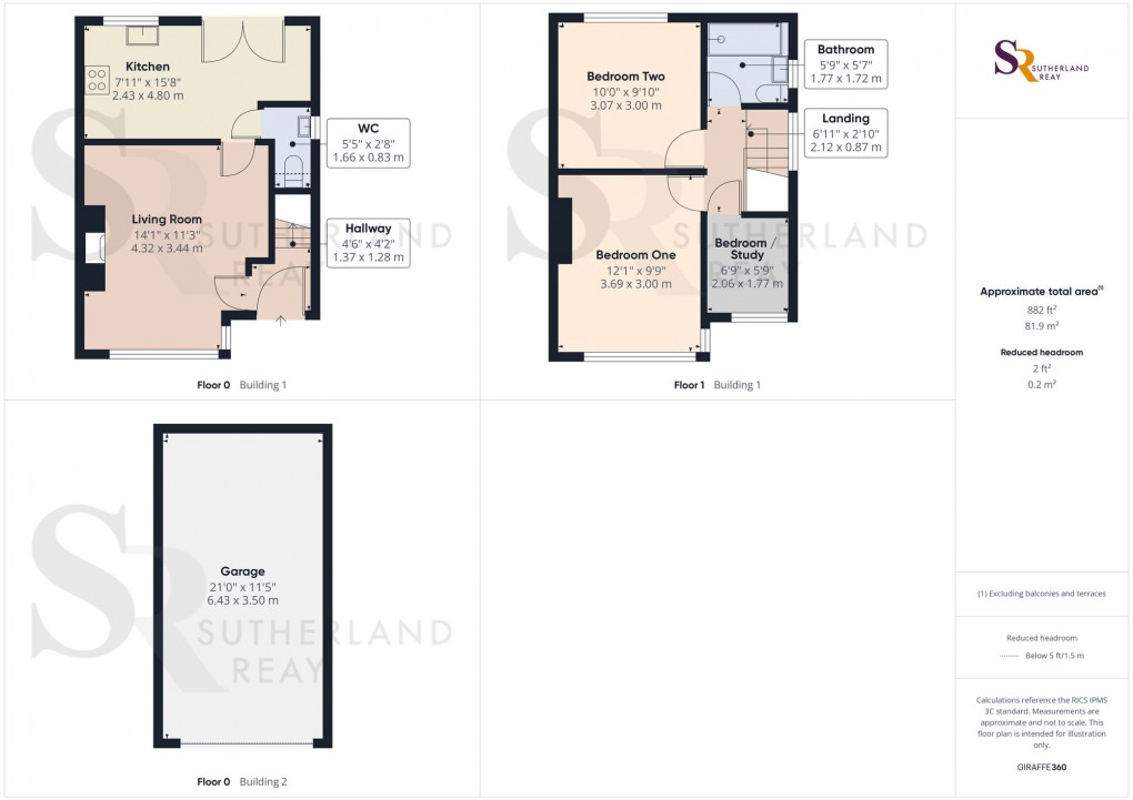 Floorplan for Beresford Road, Chapel-En-Le-Frith, SK23