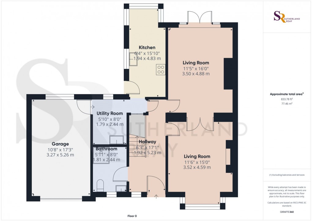 Floorplan for Hall Street, New Mills, SK22