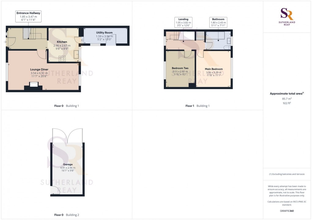 Floorplan for Poplar Avenue, New Mills, SK22