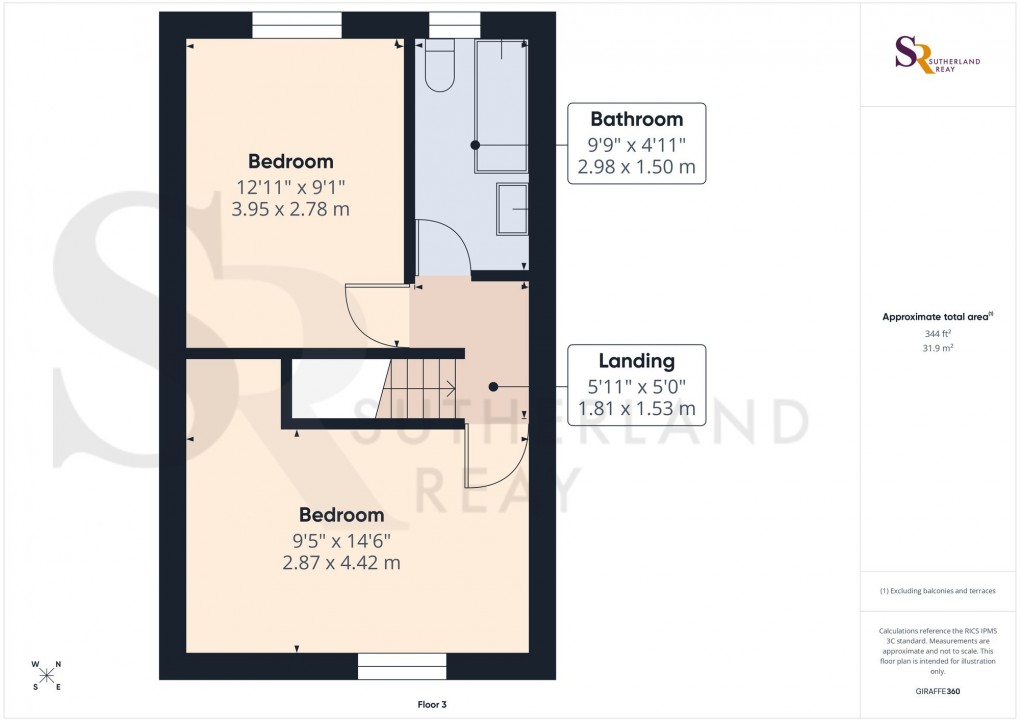 Floorplan for Low Leighton Road, New Mills, SK22